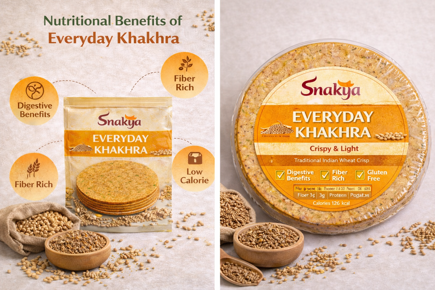 Everyday Khakhra – Light, Wholesome & Perfectly Crunchy 250gm